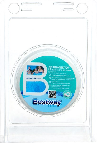 Изображение товара Средство для очистки бассейна Bestway Комплексная дезинфекция (200г)