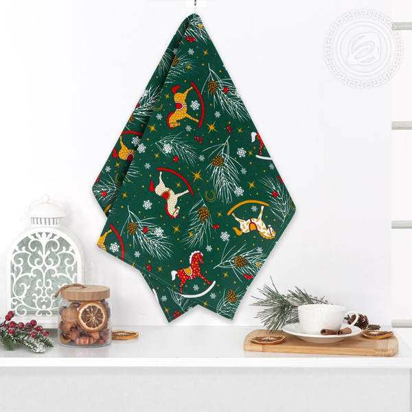 Изображение товара Полотенце АртПостель Лошадки из рогожки 50x70 