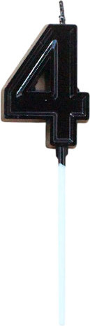 Изображение товара Свеча для торта S.G. Home Цифра 4 SG-CC-NB (черный)