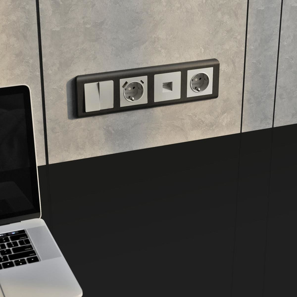 Изображение товара Розетка Werkel W1281004 (дымчатый)