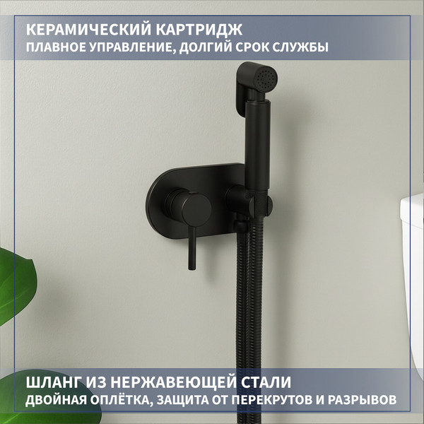 Изображение товара Гигиенический душ со смесителем Lauter Mist 21TZ222MB