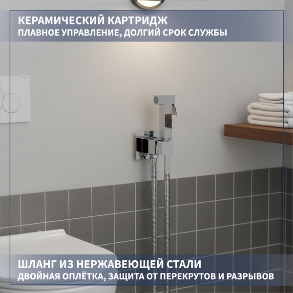 Изображение товара Гигиенический душ со смесителем Lauter Mild 21LT071CH