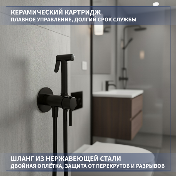 Изображение товара Гигиенический душ со смесителем Lauter Tera 21GN9012BM