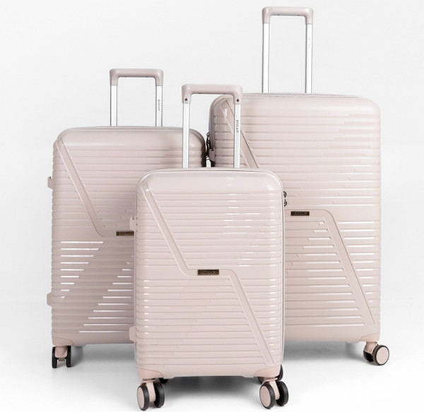 Изображение товара Чемодан на колесах Rozan 3934 (M, светло-серый)