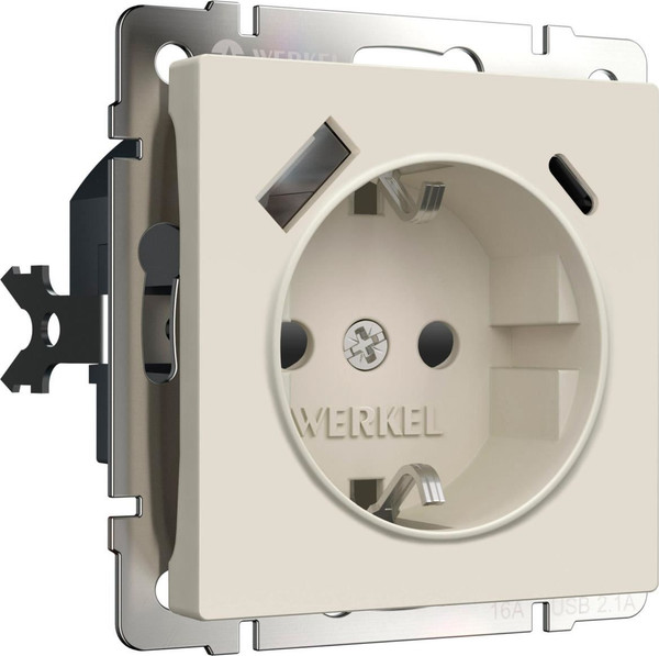 Изображение товара Розетка Werkel W1171762 (айвори матовый)