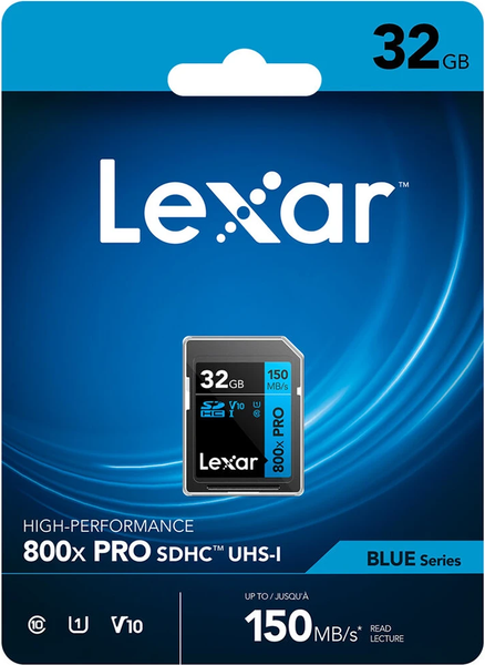 Изображение товара Карта памяти Lexar Professional 800x SDHC UHS-I 32GB (LSD0800P032G-BNNNG)
