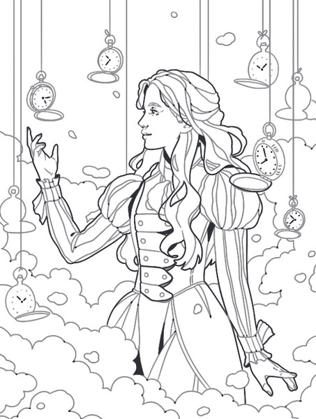 Изображение товара Раскраска-антистресс Бомбора Мрачная красота. Раскраска по мотивам миров Тима Бертона