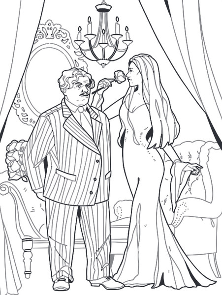 Изображение товара Раскраска-антистресс Бомбора Мрачная красота. Раскраска по мотивам миров Тима Бертона