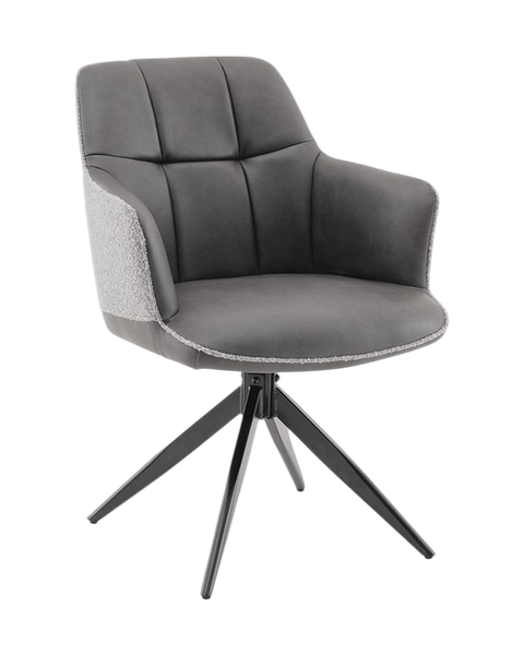 Изображение товара Стул Stool Group Naya OS-2468K TY15-3PU+OTE CL-450 (серый, экокожа, букле)