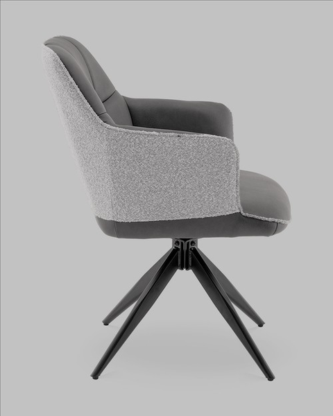 Изображение товара Стул Stool Group Naya OS-2468K TY15-3PU+OTE CL-450 (серый, экокожа, букле)