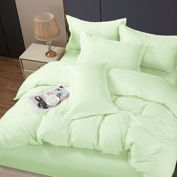 Изображение товара Комплект постельного белья PANDORA №1х1 12-0109 Светлая мята (N) Евро-стандарт (микрофибра-страйп)