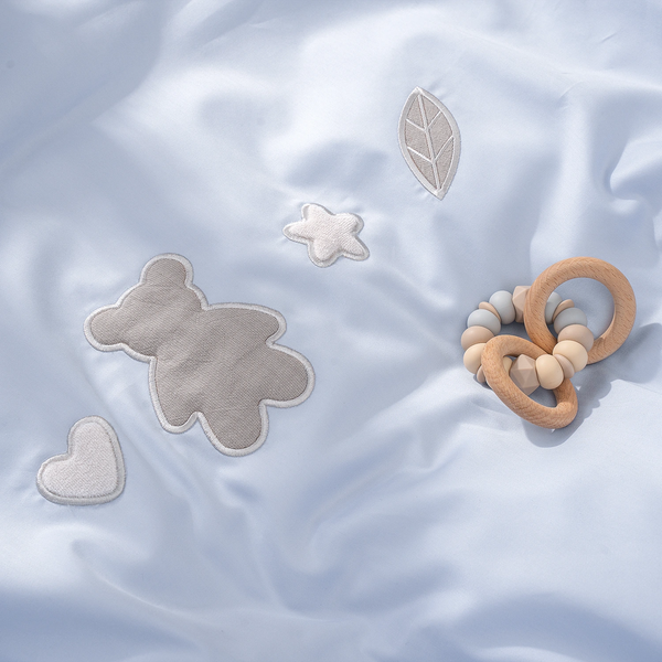 Изображение товара Комплект постельный для малышей Perina Teddy Sateen Collection / ТДСК2-01.10/40 (голубой)