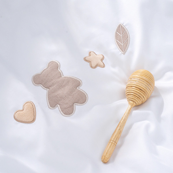 Изображение товара Комплект постельный для малышей Perina Teddy Sateen Collection / ТДСК2-01.3/40 (белый)