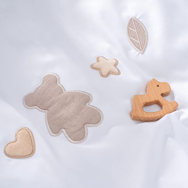 Изображение товара Комплект постельный для малышей Perina Teddy Sateen Collection / ТДСК2-01.3/40 (белый)