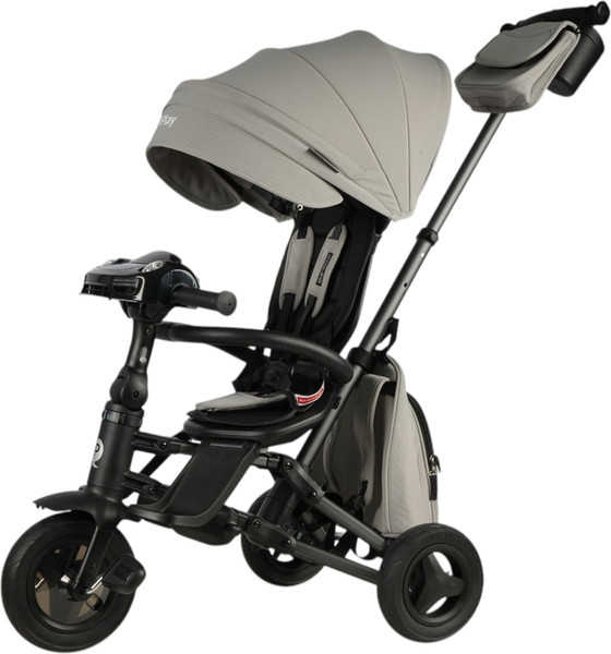 Изображение товара Трехколесный велосипед с ручкой QPlay Rider SM / S700-17 (серый/графитовый)