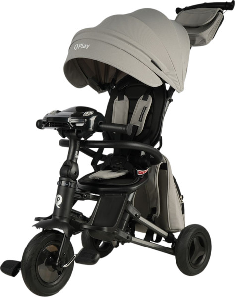 Изображение товара Трехколесный велосипед с ручкой QPlay Rider SM / S700-17 (серый/графитовый)
