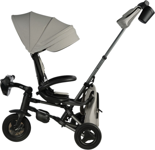 Изображение товара Трехколесный велосипед с ручкой QPlay Rider SM / S700-17 (серый/графитовый)