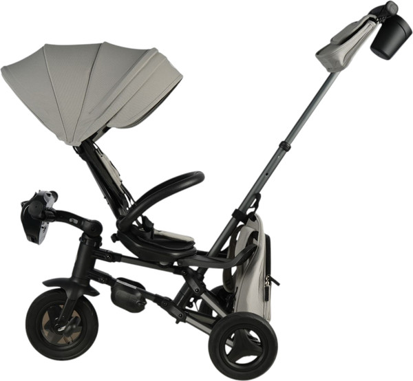 Изображение товара Трехколесный велосипед с ручкой QPlay Rider SM / S700-17 (серый/графитовый)