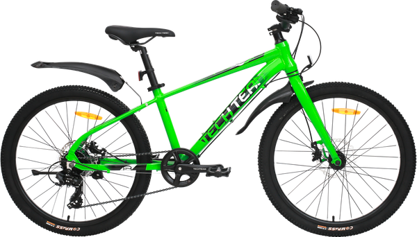 Изображение товара Велосипед Tech Team Neon 22x12 2024 / NN012259 (зеленый, разобранный, в коробке)