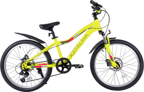Изображение товара Детский велосипед Tech Team Katalina 22x12 2024 / NN010475 (желтый, разобранный, в коробке)