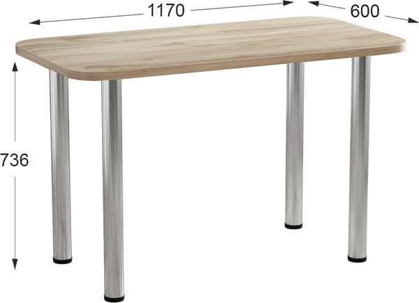 Изображение товара Обеденный стол Артём-Мебель СН-105.01 (дуб флагстафф светлый)