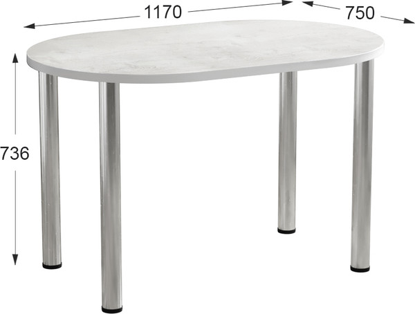 Изображение товара Обеденный стол Артём-Мебель СН-105.02 (сосна бетон)