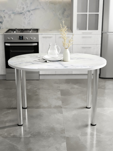 Изображение товара Обеденный стол Артём-Мебель СН-105.02 (оникс голубой)