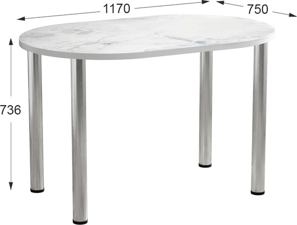 Изображение товара Обеденный стол Артём-Мебель СН-105.02 (оникс голубой)