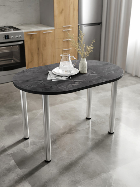 Изображение товара Обеденный стол Артём-Мебель СН-105.02 (мрамор империал темный)