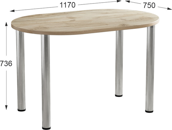 Изображение товара Обеденный стол Артём-Мебель СН-105.02 (дуб флагстафф светлый)