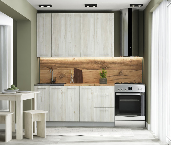 Изображение товара Кухонный гарнитур Артём-Мебель Эльза СН-114 без стекла ДСП 1.6/3 (сосна винтерберг)