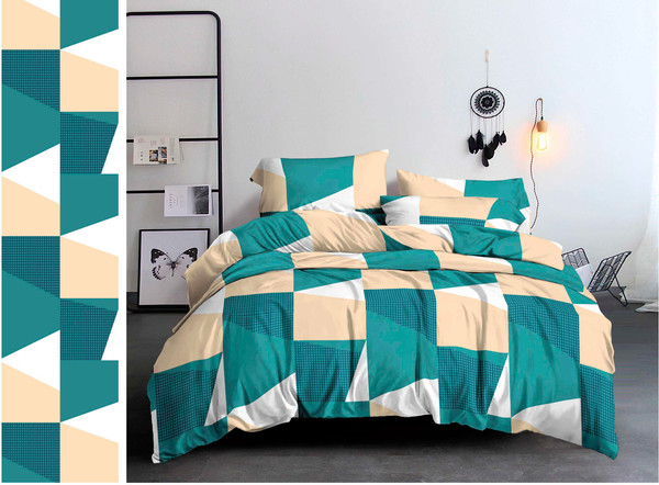 Изображение товара Комплект постельного белья PANDORA №11709-03 (S/P) 2.0 с европростыней (полисатин)