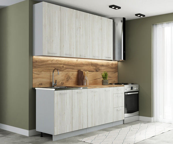 Изображение товара Кухонный гарнитур Артём-Мебель Эльза СН-114 без стекла ДСП 2.0 (сосна винтерберг)