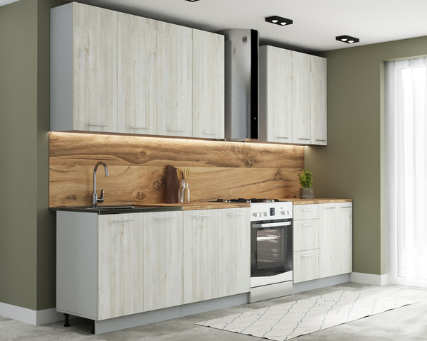 Изображение товара Кухонный гарнитур Артём-Мебель Эльза СН-114 без стекла ДСП 2.6 (сосна винтерберг)