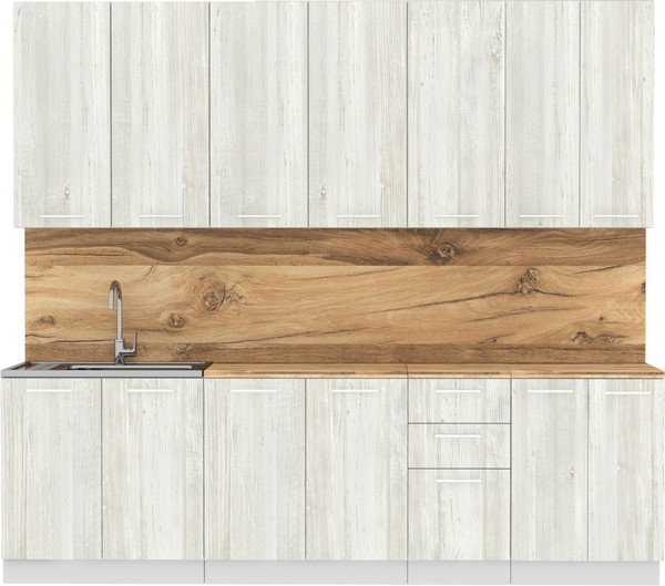 Изображение товара Кухонный гарнитур Артём-Мебель Эльза СН-114 без стекла ДСП 2.6 (сосна винтерберг)