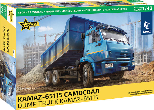 Изображение товара Сборная модель Звезда Самосвал Kamaz-65115 / 43006