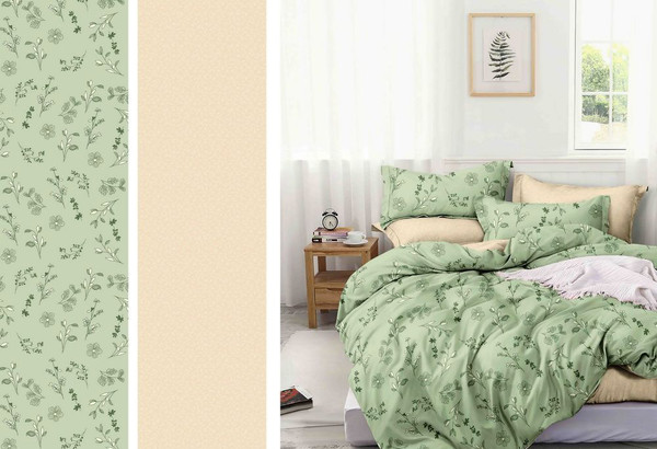 Изображение товара Комплект постельного белья LUXOR №044 (83) А/В (N) 1.5 (поплин)