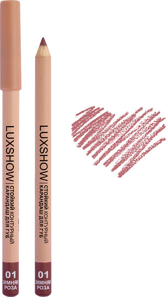 Изображение товара Карандаш для губ Витэкс Luxshow Стойкий контурный тон 01 Зимняя роза