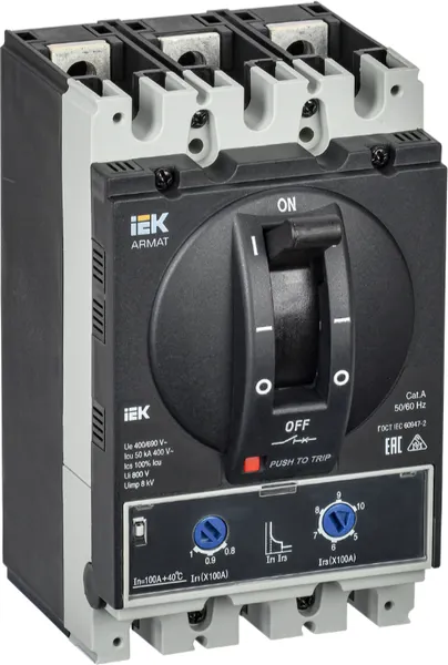Изображение товара Выключатель автоматический IEK AR-MCCB-3A-050-0100A-ATUC
