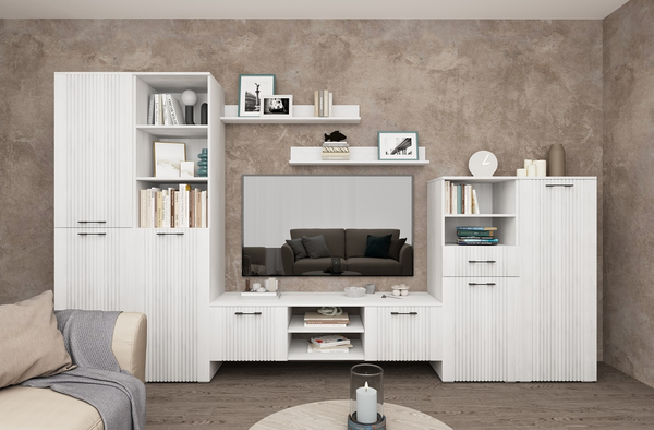 Изображение товара Горка Мебель-КМК Монреаль 1 КМК 1081 (белый текстурный/М3 ясень белый текстурный)