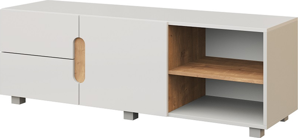 Изображение товара Горка Мебель-КМК Шанталь 1 КМК 1086 (аляска/дуб наварра/белый глянец)