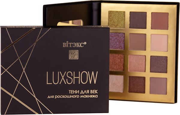 Изображение товара Палетка теней для век Витэкс Luxshow Perfect Nude 12 тонов (11г)