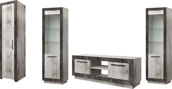 Изображение товара Горка Мебель-КМК Эстель -02 3 КМК 1100 (сосна шале/бетон Спаркс 861)