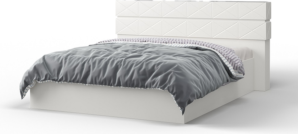 Изображение товара Комплект мебели для спальни Мебель-КМК Агата 1 КМК 1058 (белый текстурный/дуб полярный)