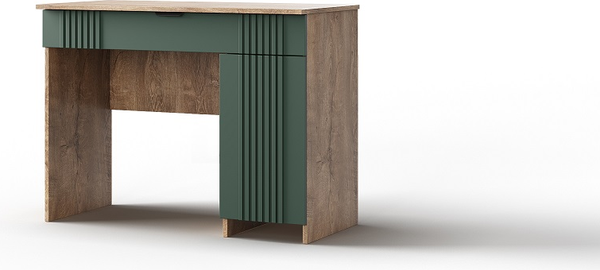 Изображение товара Комплект мебели для спальни Мебель-КМК Герта 1 КМК 1020 (дуб канзас/SAT 22 зеленый мат)