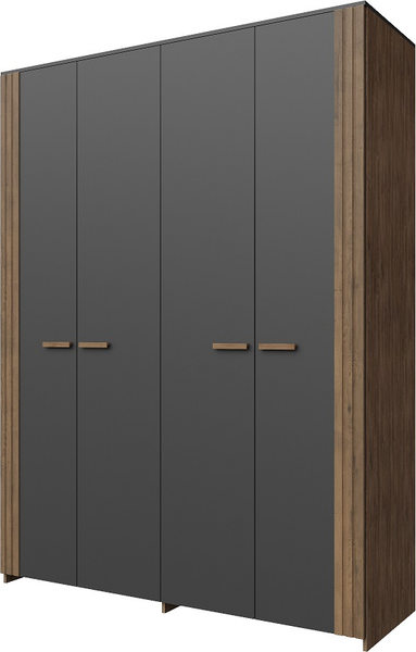 Изображение товара Комплект мебели для спальни Мебель-КМК Каен 1 КМК 1062 (антрацит/дуб стирлинг/дуб артизан трюфель MDP 66)