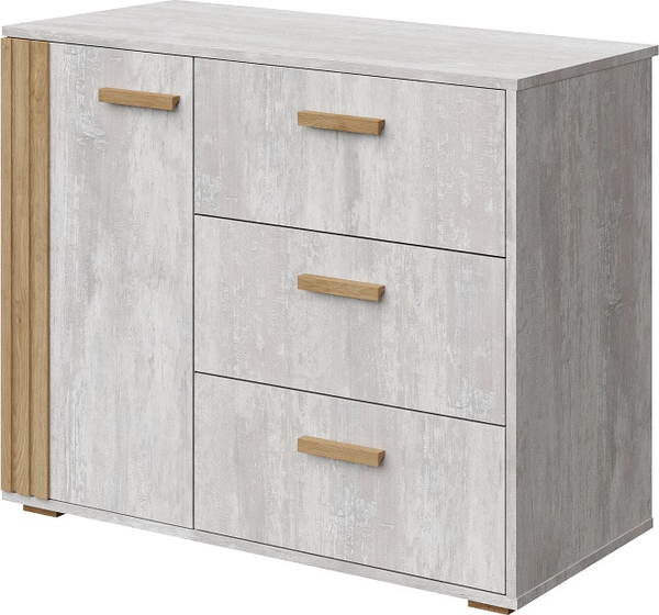 Изображение товара Комплект мебели для спальни Мебель-КМК Каен 1 КМК 1062 (ледяное дерево/дуб артизан MDP 58-1)