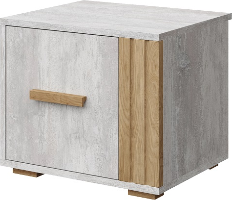 Изображение товара Комплект мебели для спальни Мебель-КМК Каен 1 КМК 1062 (ледяное дерево/дуб артизан MDP 58-1)