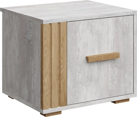 Изображение товара Комплект мебели для спальни Мебель-КМК Каен 1 КМК 1062 (ледяное дерево/дуб артизан MDP 58-1)