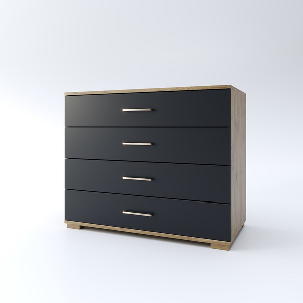 Изображение товара Комплект мебели для спальни Мебель-КМК Мишель 1 КМК 1040 (дуб наварра/антрацит)